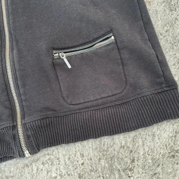 Ralph Lauren Petite Women Vest Black Cotton Hooded Zip Up Vest Size PS - Picture 5 of 11